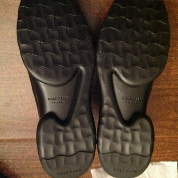 Cole Haan Men's ZeroGrand Black Leather Wingtip Oxford Dress Shoes 11.5M… - Picture 4 of 9